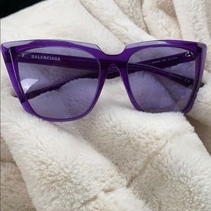 BALENCIAGA PURPLE SUNGLASSES